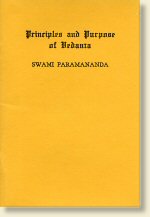 Principles and Purpose of Vedanta